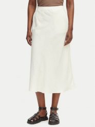 Gant Spódnica midi 4400231 Biały Regular Fit. Białe spódnice GANT, bez wzorów, z wiskozy, midi. Za 631.99 zł.