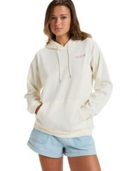 Bluza z kapturem dla Kobiety SATURDAZE. Białe bluzy Roxy, s, bez wzorów, z bawełny, z kapturem. Za 189.99 zł.