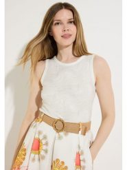More & More Top w kolorze kremowym rozmiar: 42. Brązowe topy More & More, bez wzorów, bez kołnierzyka, bez ramiączek. Za 100.99 zł.