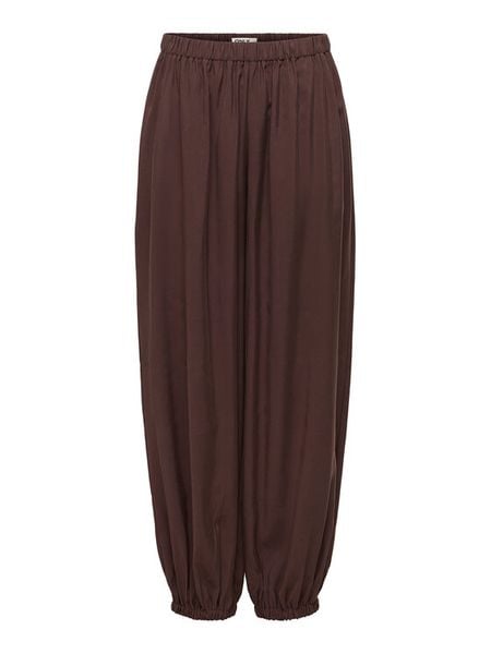 ONLY Spodnie materiałowe Scarly 15380514 Brązowy Relaxed Fit. Brązowe spodnie materiałowe Only, xs, bez wzorów, z materiału. Za 107.99 zł.