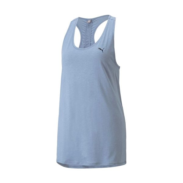 Tank Top treningowy damski PUMA Studio Foundation Relax. Niebieskie topy Puma, s, bez wzorów, bez kołnierzyka, bez ramiączek. W wyprzedaży za 98.80 zł.