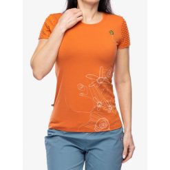 Koszulka wspinaczkowa damska E9 Amma. Brązowe koszulki sportowe E9, bez wzorów, bez ramiączek. Za 167.99 zł.