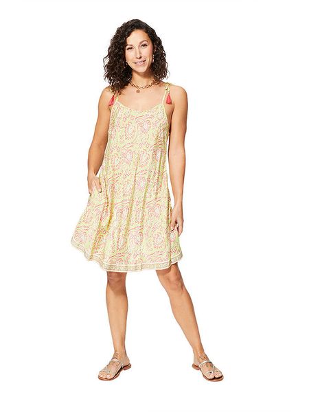 Aller Simplement Sukienka w kolorze limonkowym rozmiar: 34-40. Zielone sukienki Aller Simplement, na co dzień, bez wzorów, klasyczne, bez kołnierzyka, bez ramiączek, mini, proste. Za 57.06 zł.