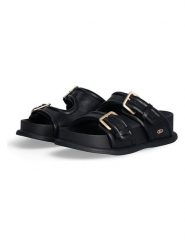 Liu Jo Klapki w kolorze czarnym rozmiar: 39. Czarne klapki Liu Jo, bez wzorów, z otwartym noskiem, bez obcasa. Za 203.93 zł.