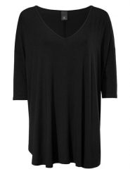 Heine Koszulka w kolorze czarnym rozmiar: 40. Czarne bluzki Heine, bez wzorów, bez kołnierzyka, bez ramiączek. Za 109.00 zł.