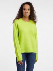Orsay Sweter w kolorze jasnozielonym rozmiar: M. Zielone swetry Orsay, m, bez wzorów, bez ramiączek. Za 74.95 zł.