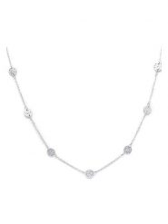 MOODE Naszyjnik "Loana" z elementami ozdobnymi - dł. 42 cm rozmiar: onesize. Szare naszyjniki MOODE, ze stali. Za 39.99 zł.