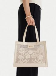 Nine West Torebka CEO-Wall Street Glow-KY319 Beżowy. Brązowe torebki klasyczne Nine West, bez wzorów, z materiału, bez dodatków. Za 289.99 zł.