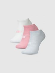 4F Skarpetki casual stopki (3-pack) damskie - multikolor 35-38. Skarpety 4f, bez wzorów, z bawełny. Za 44.99 zł.