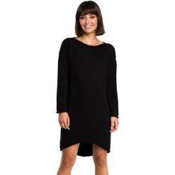 Sukienka w kolorze czarnym. Czarne sukienki Be Wear, bez wzorów, bez kołnierzyka, bez ramiączek, midi. Za 149.95 zł.