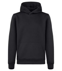 Clique Basic Active Hoody Junior – bluza z kapturem junior z barwionego włókna. Czarne bluzy CLIQUE, m, bez wzorów, z kapturem. Za 145.11 zł.