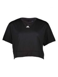 Adidas Koszulka w kolorze czarnym rozmiar: M. Czarne bluzki Adidas, m, bez wzorów, bez kołnierzyka, bez ramiączek. Za 92.86 zł.