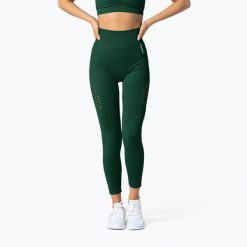 Legginsy bezszwowe damskie Carpatree Phase Seamless. Zielone legginsy Carpatree, xs, bez wzorów, z elastanu, z podwyższonym stanem, na fitness i siłownię. Za 73.99 zł.