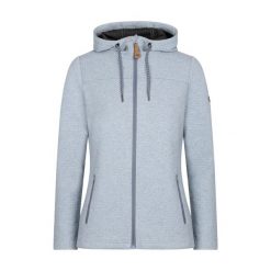 Trespass Raniya - Damska codzienna bluza z kapturem w kolorze chłodnego błękitu. Niebieskie bluzy Trespass, z aplikacjami, z materiału, z kapturem. Za 235.60 zł.