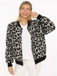 Zwillingsherz Kurtka "Classic Leo" w kolorze szaro-czarnym rozmiar: XXL. Czarne kurtki Zwillingsherz, xxl, bez wzorów, bez kaptura. Za 239.99 zł.