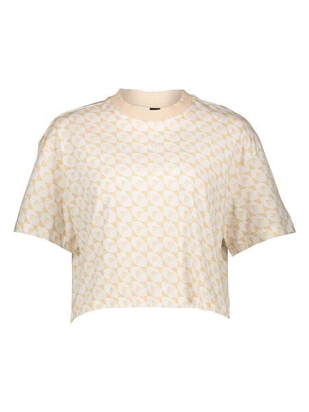 Adidas Koszulka w kolorze beżowym rozmiar: M. Brązowe bluzki Adidas, m, bez wzorów, z bawełny, bez kołnierzyka, bez ramiączek. Za 95.46 zł.