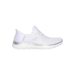 Femme SUMMITS-DIAMOND DREAM Skechers WSL 150123 Blanc Skechers. Białe obuwie sportowe Skechers, z materiału, bez zapięcia. Za 489.00 zł.