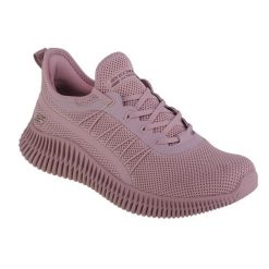 Buty sportowe Sneakersy damskie, Skechers Bobs Geo-New Aesthetics. Czerwone obuwie sportowe Skechers, z materiału, bez zapięcia, trekkingowe, Skechers Sport. Za 249.99 zł.