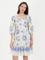 TWINSET Sukienka letnia 241TT2423 Écru Regular Fit. Sukienki Twinset, na lato, bez wzorów, z bawełny, bez kołnierzyka, bez ramiączek. Za 1,299.00 zł.