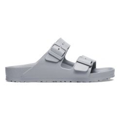 Klapki damskie Birkenstock Arizona Essentials EVA Stone Coin. Szare klapki Birkenstock, bez wzorów, bez obcasa. Za 189.99 zł.