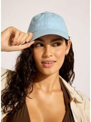 Seafolly Czapka w kolorze błękitnym rozmiar: onesize. Niebieskie czapki Seafolly, bez wzorów, z bawełny. Za 116.32 zł.