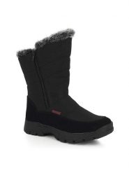 Kimberfeel Kozaki zimowe "Betina" w kolorze czarnym rozmiar: 37. Czarne kozaki Kimberfeel, na zimę, z materiału, bez obcasa, bez zapięcia. Za 246.53 zł.