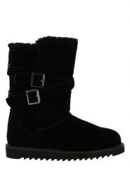 NICEBAY Skórzane kozaki zimowe "Mells Waterproof" w kolorze czarnym rozmiar: 37. Czarne kozaki NICEBAY, na zimę, z materiału, bez obcasa, bez zapięcia. Za 220.12 zł.