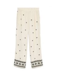 Vero Moda Spodnie materiałowe Kai 10345546 Kremowy Regular Fit. Białe spodnie materiałowe Vero Moda, xl, bez wzorów, z materiału. Za 199.99 zł.