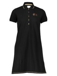 La Martina Sukienka polo w kolorze czarnym rozmiar: XS. Czarne sukienki La Martina, xs, bez wzorów, bez kołnierzyka, bez ramiączek, mini. Za 167.28 zł.