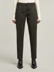 G-Star Spodnie chino "Kate" - Boyfriend fit - w kolorze szarym rozmiar: W27. Szare spodnie materiałowe G-Star, bez wzorów. Za 198.45 zł.