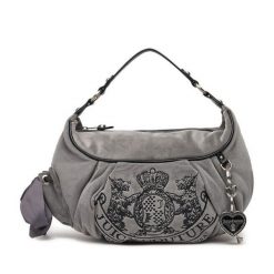 Torebka Juicy Couture. Szare torebki klasyczne Juicy Couture, bez wzorów, bez dodatków. Za 419.99 zł.