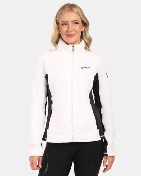 Damska ciepła bluza Kilpi SKATHI-W. Białe bluzy Kilpi, bez wzorów, z materiału, bez kaptura. Za 292.95 zł.