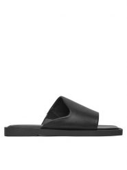 JENNY Klapki WS6039-07 Czarny. Czarne klapki Jenny, bez wzorów, z materiału, bez obcasa. Za 99.99 zł.