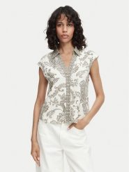 ONLY Koszula Misa Leya 15373649 Kremowy Regular Fit. Białe koszule Only, s, bez wzorów, z wiskozy, bez kołnierzyka, bez ramiączek. Za 129.99 zł.