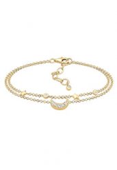 Elli Damski półksiężyc galaktyka gwiazd z kryształami ze srebra próby 925 sterling silver Bransoletki 1 ct. Szare bransoletki Elli, srebrne. Za 238.99 zł.