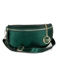 Mia Tomazzi Skórzana saszetka "Perugino" w kolorze ciemnozielonym - 23 x 13 x 2 cm rozmiar: onesize. Zielone torby na ramię Mia Tomazzi, bez wzorów, z materiału, sportowe, przez ramię, bez dodatków. Za 158.10 zł.