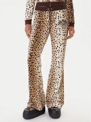 Juicy Couture Spodnie dresowe JCGBJ225013A Beżowy Regular Fit. Brązowe spodnie dresowe Juicy Couture, m, bez wzorów, z bawełny. Za 429.99 zł.
