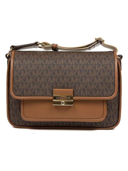 Michael Kors Torebka w kolorze ciemnobrązowym - 24 x 16 x 8 cm rozmiar: onesize. Brązowe torby na ramię Michael Kors, bez wzorów, z materiału, na ramię, bez dodatków. Za 935.53 zł.