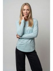 Alife and kickin Koszulka "Leabella" w kolorze błękitnym rozmiar: M. Niebieskie bluzki Alife and Kickin, m, bez wzorów, z bawełny, bez kołnierzyka, bez ramiączek. Za 60.99 zł.