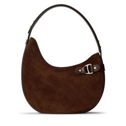 Torebka LAUREN RALPH LAUREN. Brązowe torebki klasyczne Lauren Ralph Lauren, bez wzorów, bez dodatków. Za 1,699.00 zł.