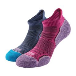 Jednowarstwowe Skarpetki Damskie Run Socklet - 2 Pary. Czerwone skarpety 1000 MILE, bez wzorów, z elastanu. Za 125.50 zł.