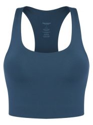 Girlfriend Collective Biustonosz sportowy Paloma 1002 Granatowy. Niebieskie koszulki sportowe GIRLFRIEND COLLECTIVE, bez wzorów, z syntetyku, bez ramiączek, na fitness i siłownię. Za 219.99 zł.