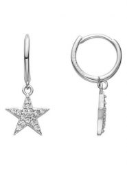 Luxenter Srebrne kolczyki-kreole z cyrkoniami rozmiar: onesize. Szare kolczyki Luxenter, z cyrkonią, srebrne. Za 139.20 zł.