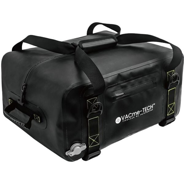 VACme-TECH Wodoodporna torba podróżna 55L. Czarne torby na ramię TWISTBOXES, bez wzorów, z materiału, na ramię, bez dodatków. Za 369.00 zł.