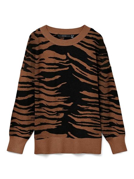 Vero Moda Sweter w kolorze jasnobrązowym rozmiar: XL. Brązowe swetry Vero Moda, xl, bez wzorów, bez ramiączek. Za 96.14 zł.