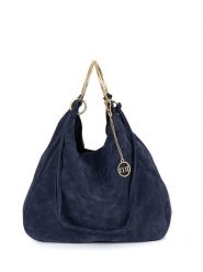 Mia Tomazzi Skórzana torebka "Tarabella" w kolorze granatowym - 34 x 30 x 11 cm rozmiar: onesize. Niebieskie torby na ramię Mia Tomazzi, bez wzorów, z materiału, przez ramię, bez dodatków. Za 260.99 zł.