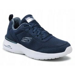 BUTY damskie SKECHERS DYNAMIGHT 12947-NVY granatowe lekkie sportowe 37,5. Niebieskie obuwie sportowe Skechers, bez zapięcia, trekkingowe, Skechers Sport. Za 255.00 zł.