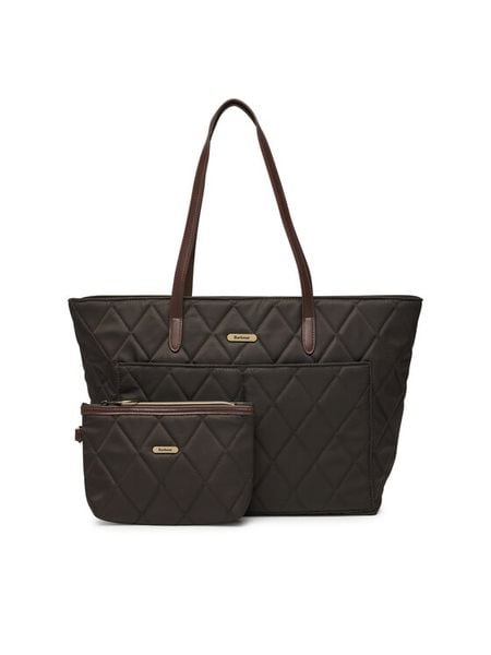 Barbour Torebka LBA0395OL75 Khaki. Brązowe shopper Barbour, bez wzorów, z materiału, bez dodatków. Za 524.99 zł.