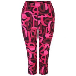 Damskie legginsy sportowe 3/4 Influential. Czerwone legginsy sportowe Dare 2b, bez wzorów, z elastanu, na fitness i siłownię. W wyprzedaży za 75.99 zł.