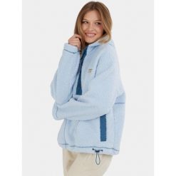 Bluza Damska Fundango Juniper Pile. Niebieskie bluzy FUNDANGO, bez wzorów, z polaru. Za 319.90 zł.